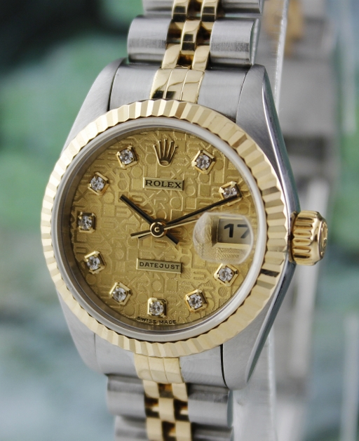 (image for) A ROLEX LADY H/G OYSTER PERPETUAL DATEJUST / 79173